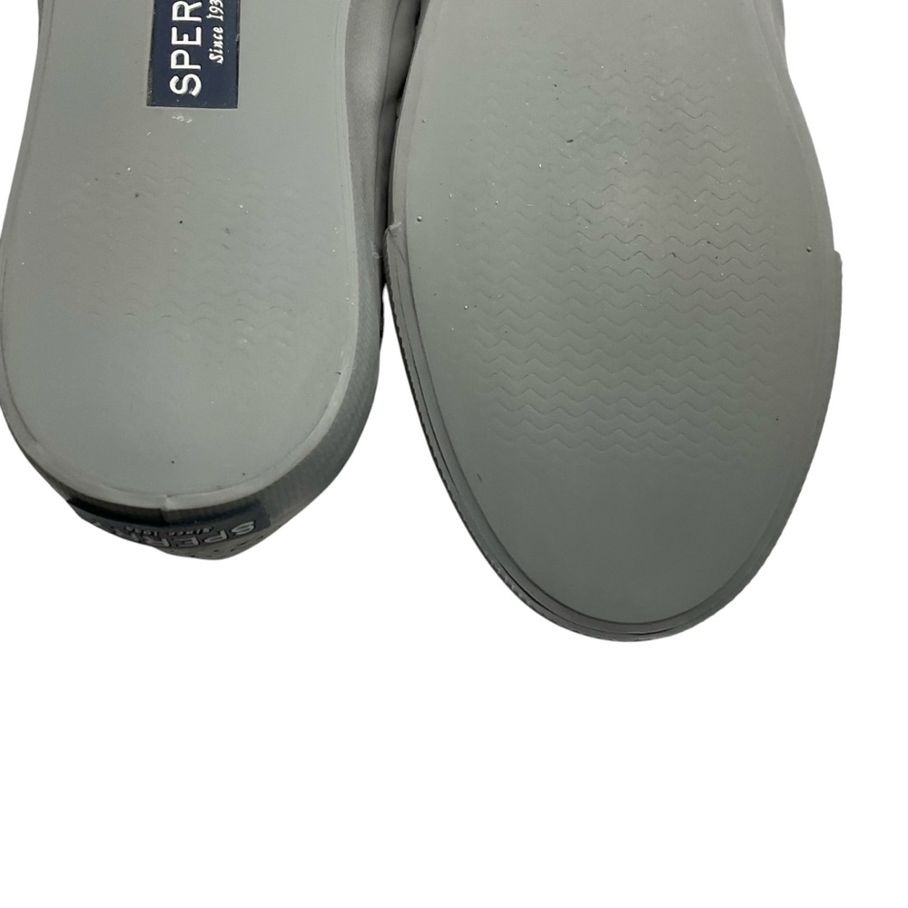 Sperry Women's Top Sider Seaside Perforated Cut-Out Gray Slip On Sneaker Sz. 8 - Picture 10 of 11